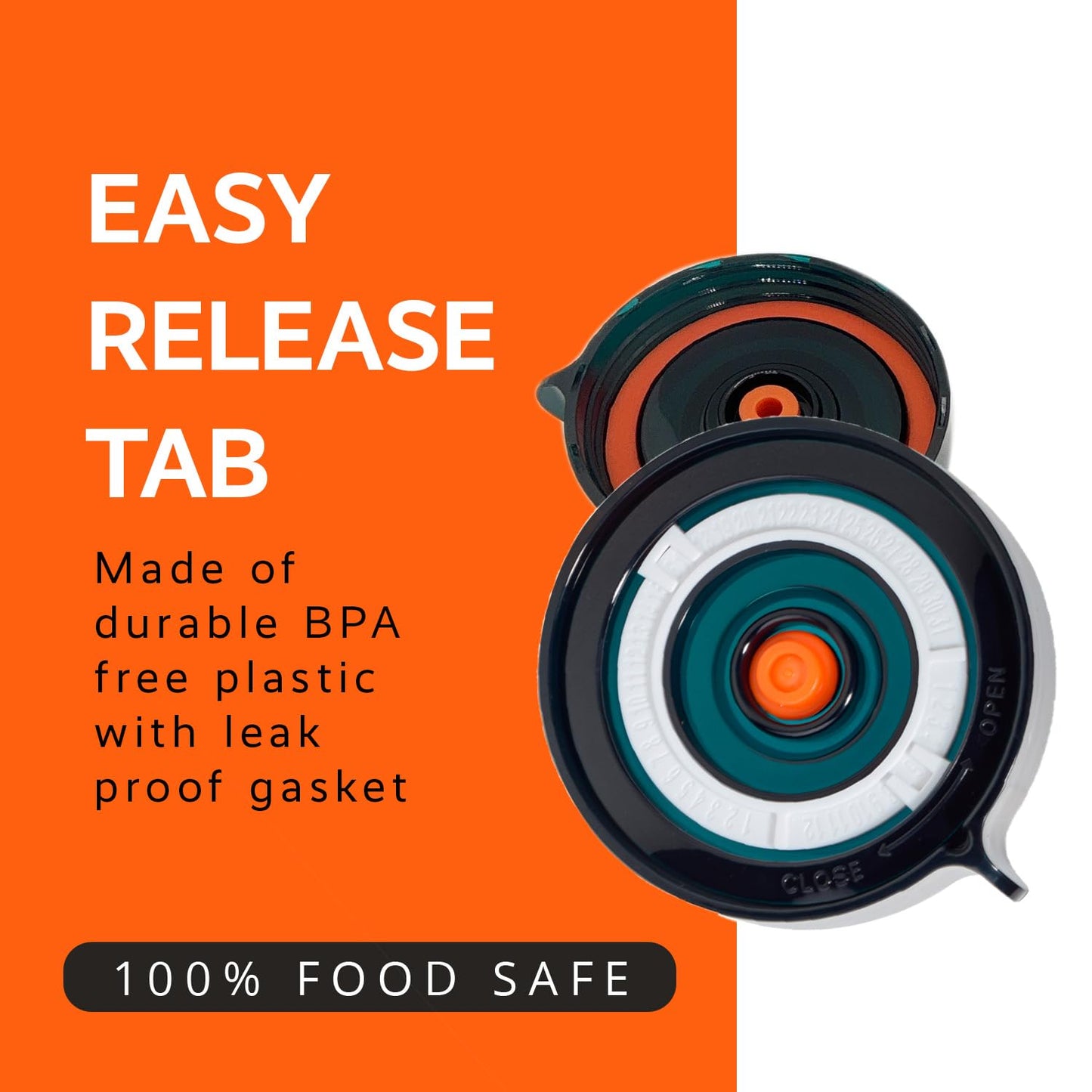 Easy Fermenter Fermentation Kit, Includes 3 Fermenting Lids for Wide Mouth Mason Jars & Oxygen Extractor Pump, Mason Jar Airlock Lid For Fermenting Kimchi, Pickle, & Sauerkraut