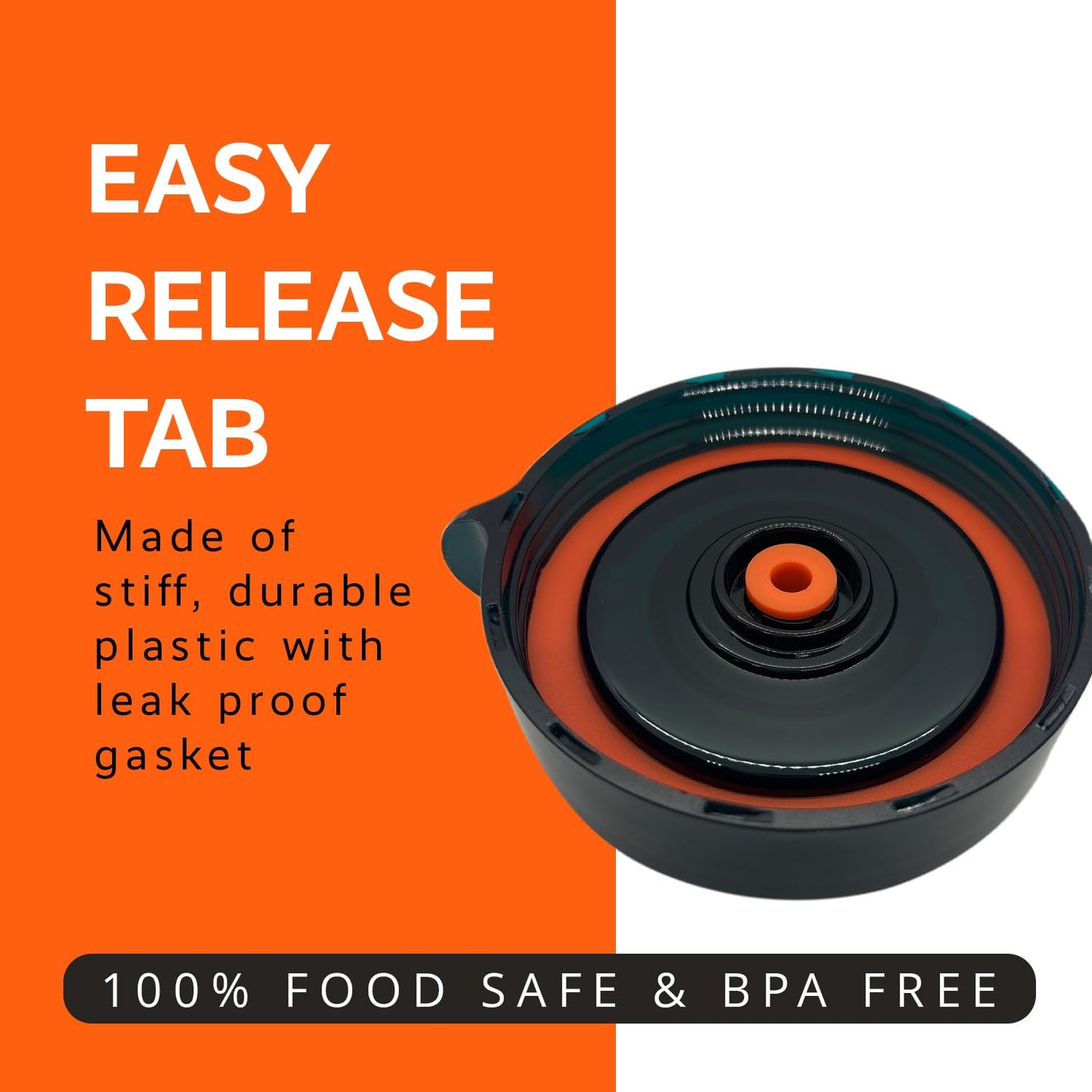 Easy Fermenter 4 Pack Refill Kit (Lids Only), Mason Jar Airlock Lid, Fermenting Lids for Wide Mouth Mason Jars, Kimchi, Pickle, and Sauerkraut